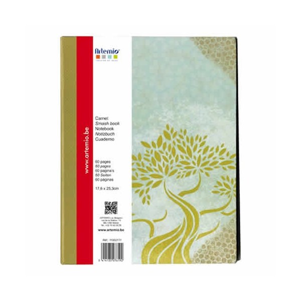 Cuaderno carton, 17.6x25.3cm, Pure