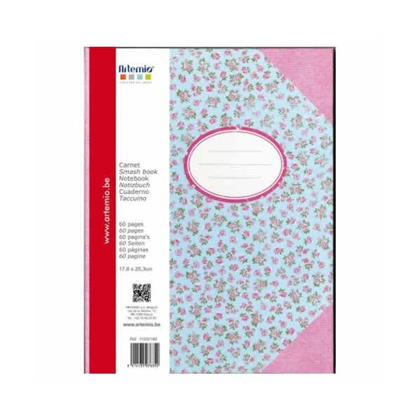 Cuaderno carton, 17.6x25.3cm, Sweet