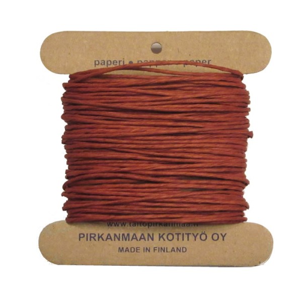 Pirkka-Paperi - Hilo de papel Nm08, 15m, marron rojo