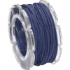 Cordón encerado, Ø1mm- 5m, azul oscuro