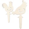 Poule en bois, h: 26+19,5 cm, 2 pcs