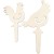 Wooden hen, h: 26+19,5 cm, 2 pcs