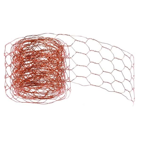 Mesh alu wire, 50mm/2m, copper color
