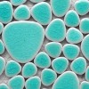 Galets japonais turquoise craquelé, 300g
