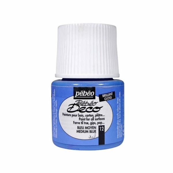 Pébéo Déco brillant, bleu moyen