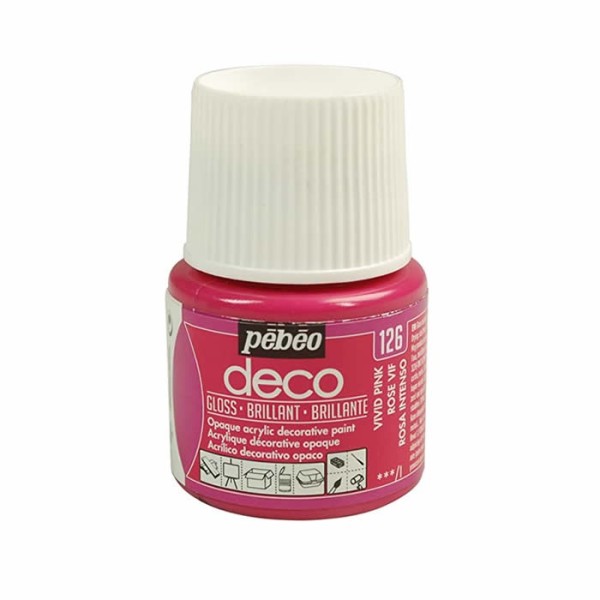 Pébéo Déco brillante, rosa vivo