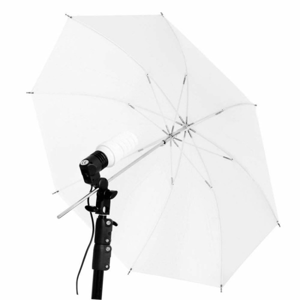 Occasion - Parapluie photo / video, blanc avec étui plastique