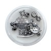 Perles en métal mix, boîte 8g