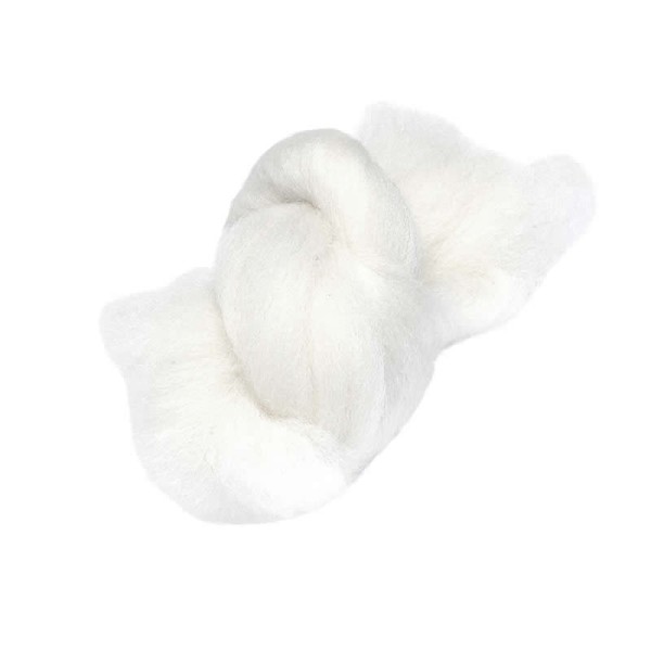 Felting wool, white