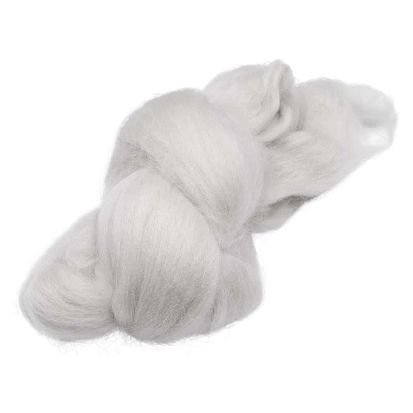 Hebras de lana, gris