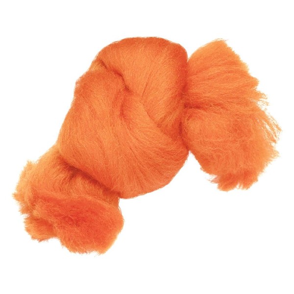 Felting wool, orange