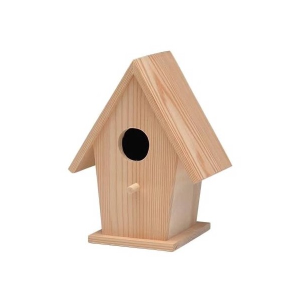 Wooden bird house 14.5x11x19cm