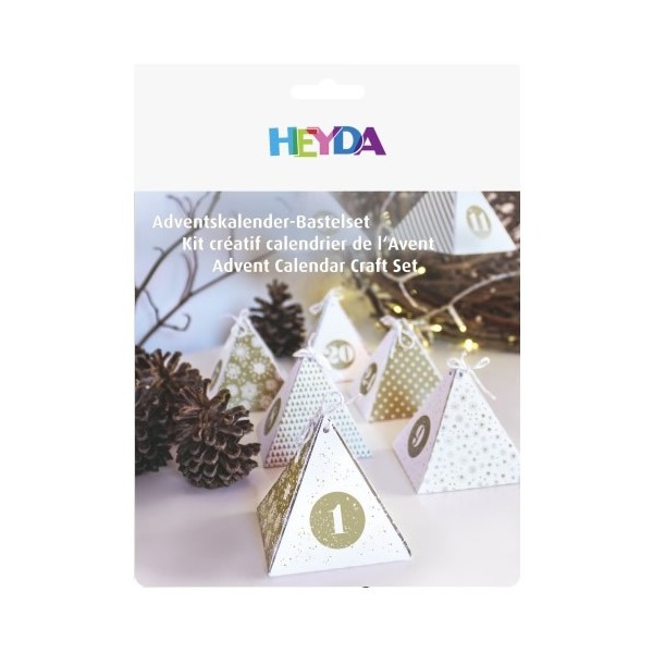 Heyda Adventskalenderset gold, 24 Stk