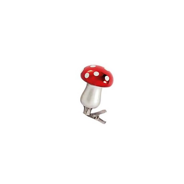 Mushroom with clip, 7.5x4.2cm, 1 pce