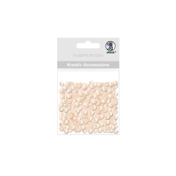 Ursus - Half pearls, Ø5mm, 100 pcs, pinkish