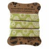 Adhesive Fabric Tape, green with flowers