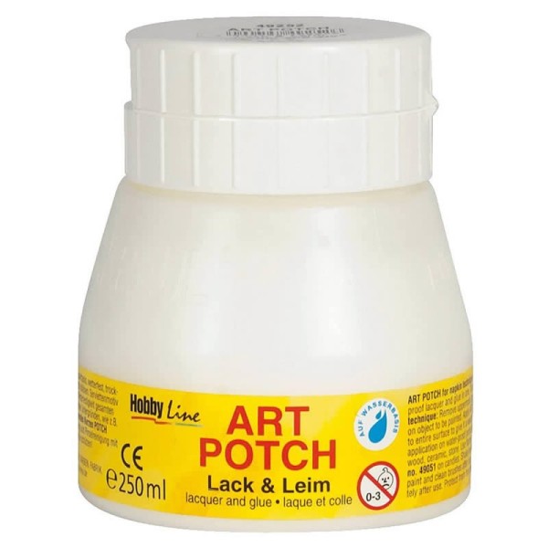 Art Potch, vernis-colle brillant  pour serviettes