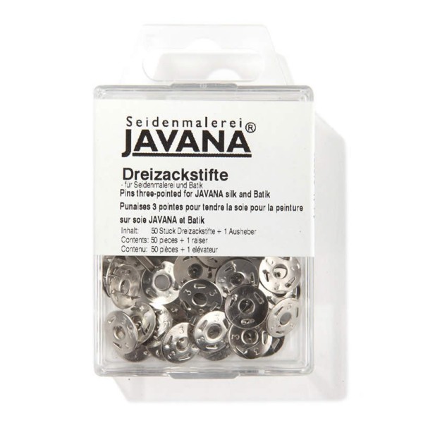 Javana Pins three-pointed for silk, 50 pcs