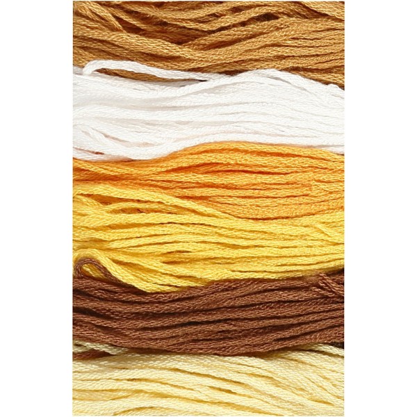 Fil de coton, 1mm, assortiment or