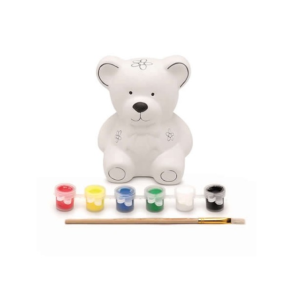 Kit peinture tirelire ourson