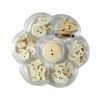 Wooden buttons, 40 pcs assorted