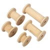 Bobines en bois, assortiment, 10 pcs