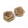 Roses en jute 6xx6cm, 5 pcs