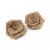 Roses en jute 6xx6cm, 5 pcs