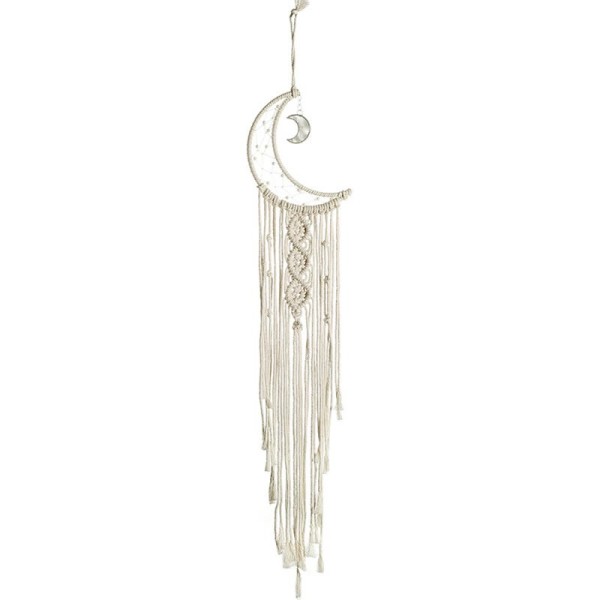 Dreamcatcher, kit lune marcramé blanc