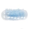 Boules acryliques en deux parties, Ø6cm, bleu, 6 pcs