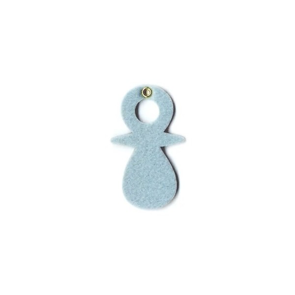 Felt dummies, light blue, 8.5x5cm, 8 pcs