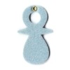 Felt dummies, light blue, 8.5x5cm, 8 pcs