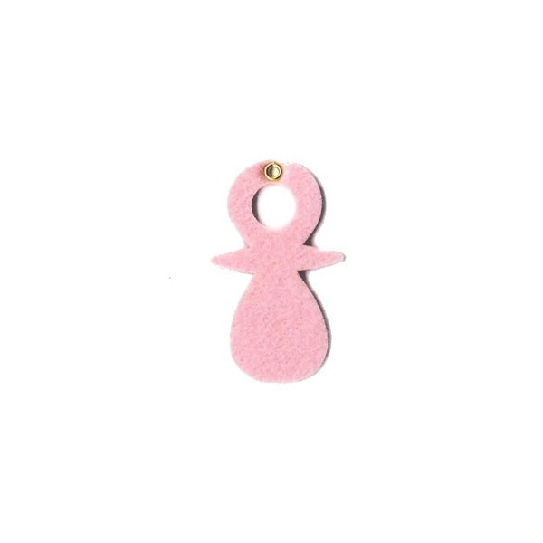 Felt dummies, light pink, 8.5x5cm, 8 pcs