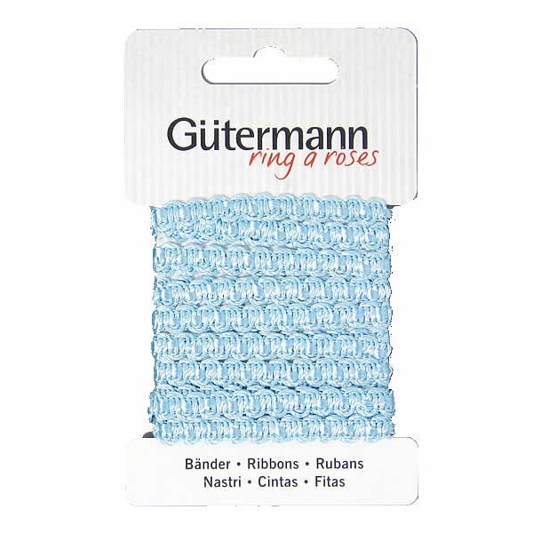 Galon de passemanterie 6mm/2m bleu clair