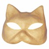 Masque en papier mâché "chat", 17x16cm