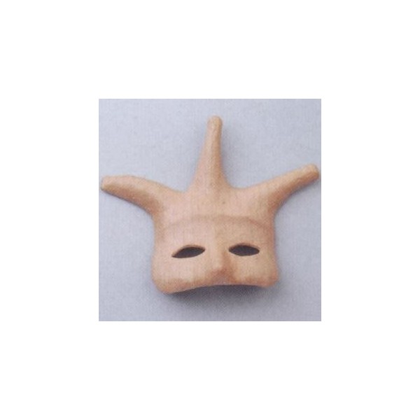 Masque en papier mâché "Arlequin", 19.5x24.5cm