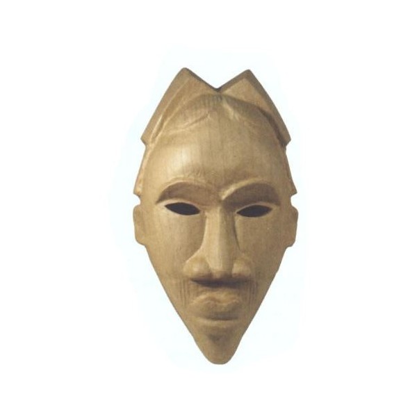 Masque africain en papier mâché 44x25x13cm