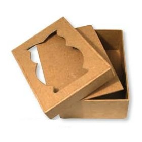 Caja de cartón búho, 11x8x4cm