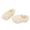 Wooden clogs, 5cm, 2 pces