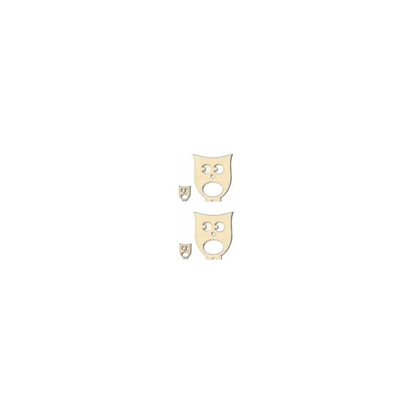 Eule aus Holz 3/9cm, 4 Stk