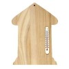 Wooden board home with thermometer 23.5x16.5cm