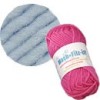 Machine felting wool, light blue