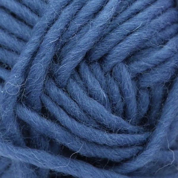 Machine felting wool, blue