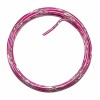 Bicolor alu wire, Ø 2mm/2m, pink/silver