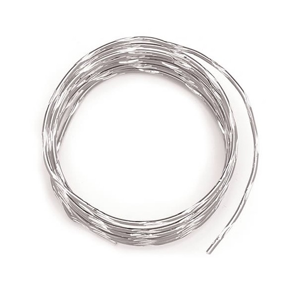 Zweifarbig Alu-Draht Ø 2mm/2m, silber