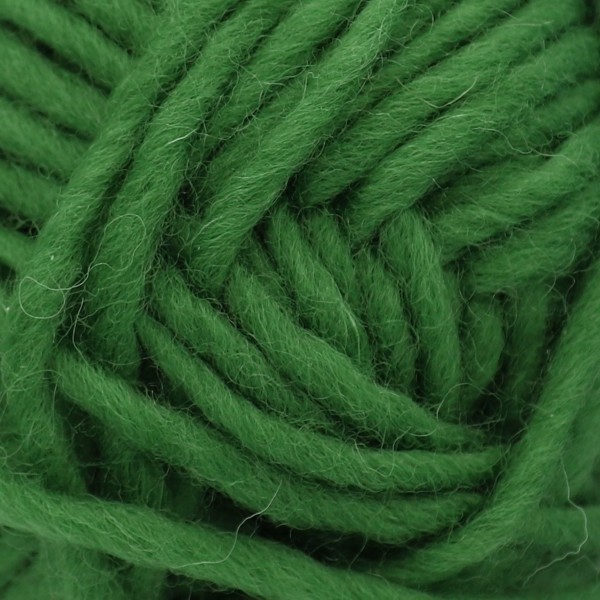 Machine felting wool, green