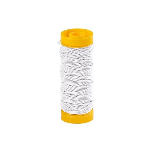 Fil élastique Ø 0.6mm, blanc