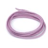 Lacet suédine plat 3mm, mauve, 3m