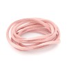 Lacet suédine plat 3mm, rose, 3m