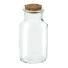 Glass bottle with stopper 260ml, 6.5x12.5cm